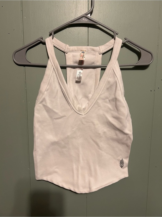 FP Movement by Free People Tops - FP Movement by Free People White V-Neck Racerback Tank